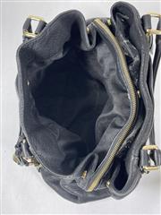 Michael Kors Pebbled Leather Bedford Satchel - Black